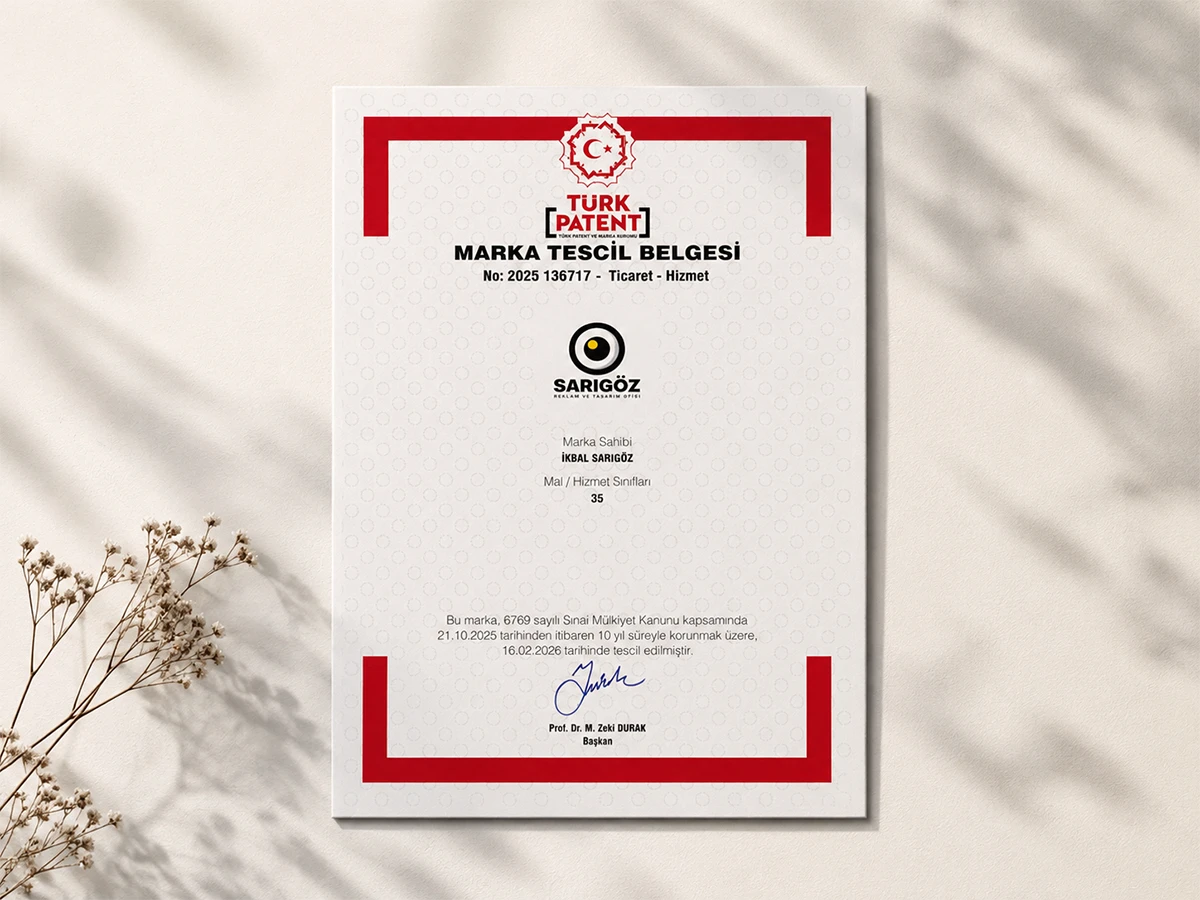 Marka Tescili Neden Önemlidir? Sarıgöz Reklam ve Tasarım ile Markanızı Güvence Altına Alın