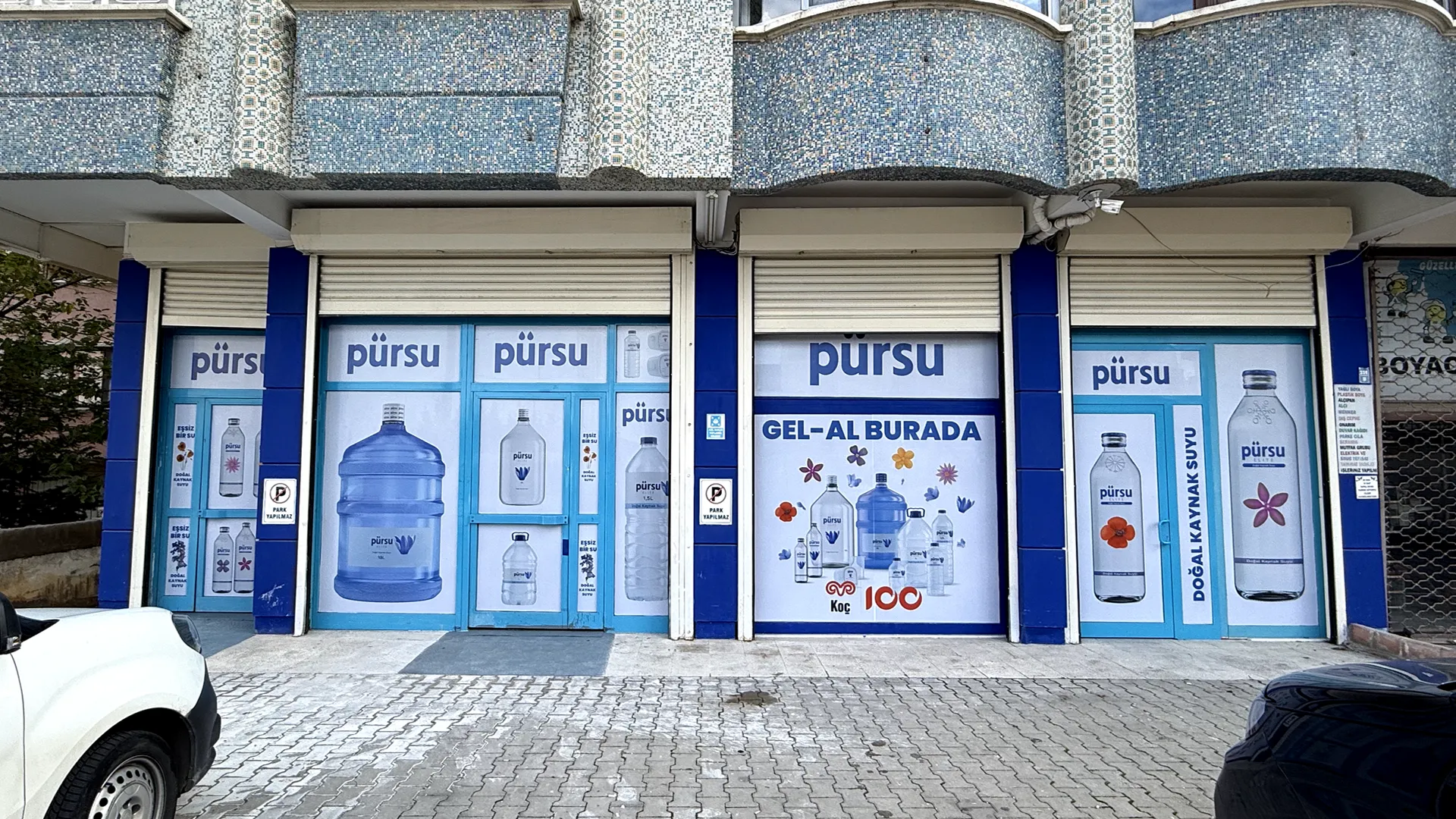 Pürsu Su Bayi Cam Giydirme